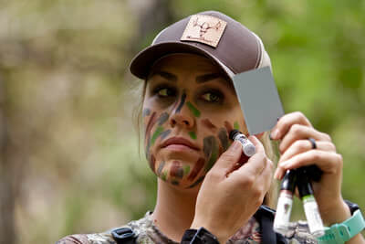 Jungle Camouflage Face Paint Oil 3/5 Color with Mirror Outdoor Sport CS  Hunting Fancy Dress
